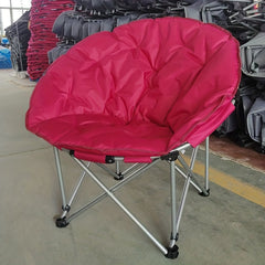 Folding Camping Chair Steel Pipe Moon Chair Portable Beach Chair