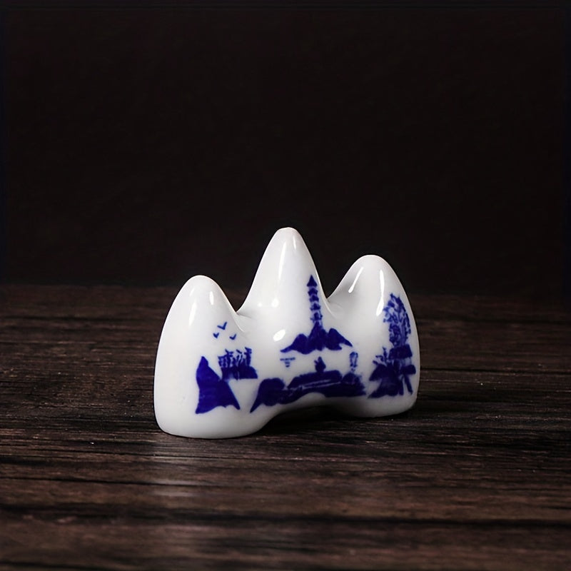Mountain Shaped Ceramic Pen Holder for Art Supplies