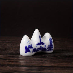 Mountain Shaped Ceramic Pen Holder for Art Supplies