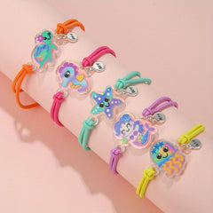 5pcs Girls Teen Marine Animal Bracelet Set Gift Accessories