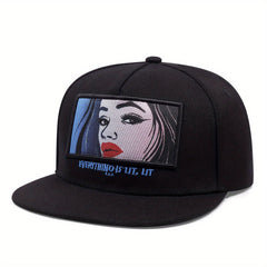 Unisex Sunshade Adjustable Baseball Cap with Patch