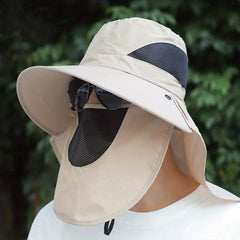 Men's Sun Protection Hat with Neck Guard