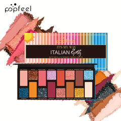 16 Colors Eyeshadow Palette Shimmer Matte Pearly Finish