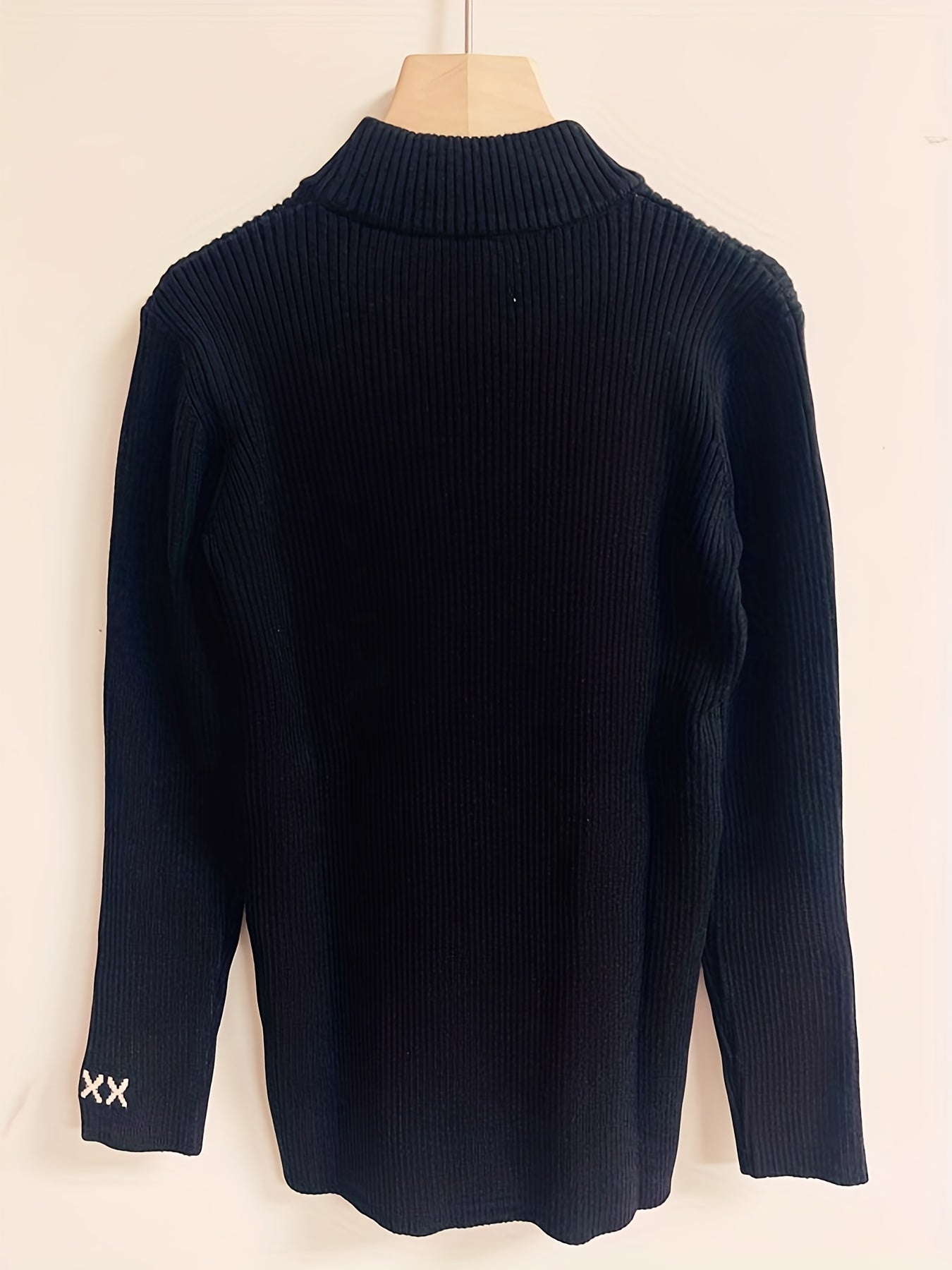 Boys Turtleneck Thick Sweater Long Sleeve Knit Pullover Top Outdoor