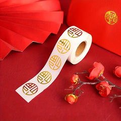 500pcs Red Envelope Gift Sealing Sticker