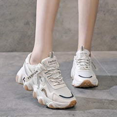 Women's Colorblock Mesh Sneakers Breathable Soft Sole Shoes