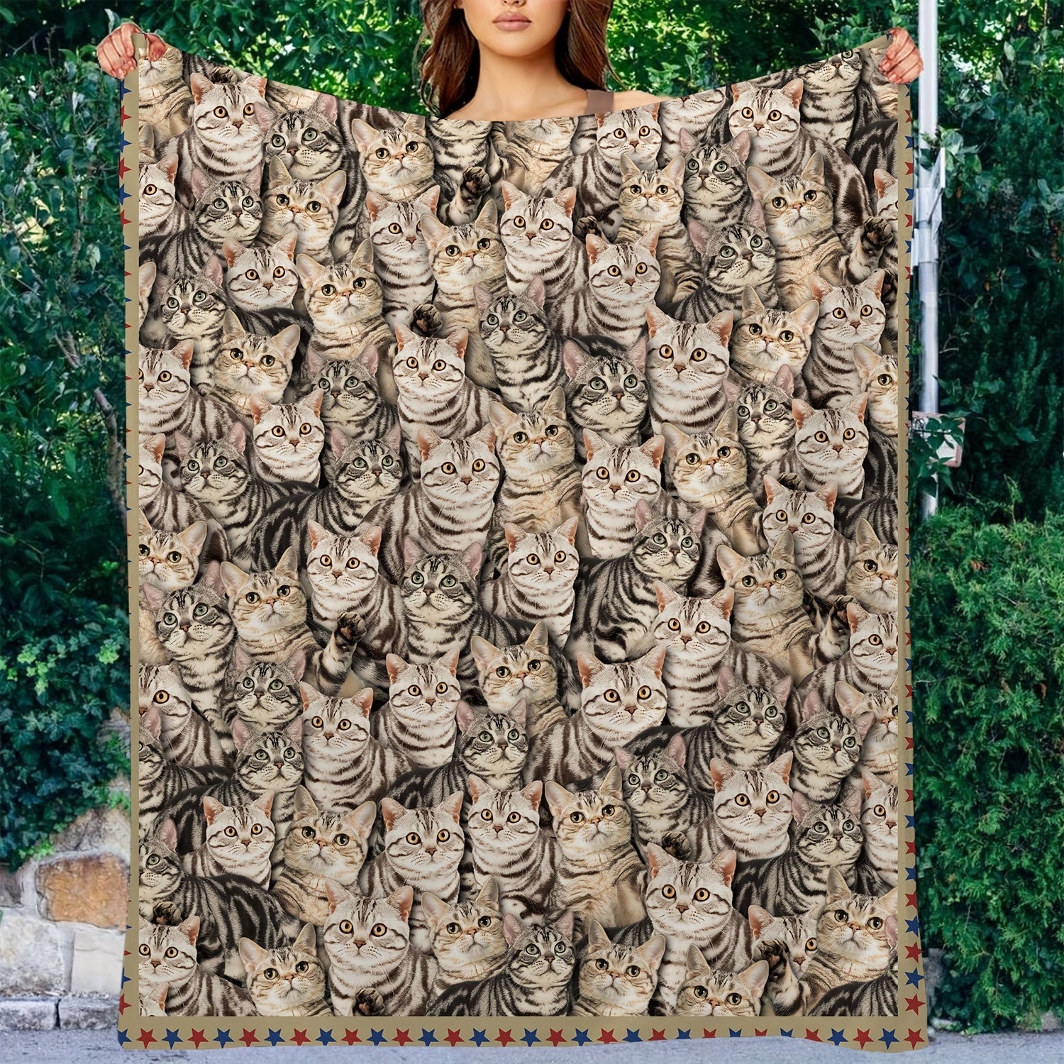 Soft Lightweight Kitten Blanket for Camping or Travel