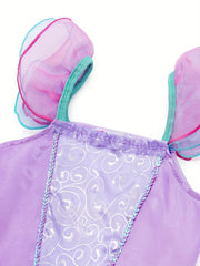 Girls Mermaid Dress Costume Party Cosplay Outfit Kids Clothes