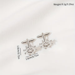 Stainless Steel French Business Men's Cufflinks