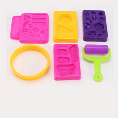 Kids Art Dough Colored Clay Toys Plasticine Mold Tools Pressing Gift