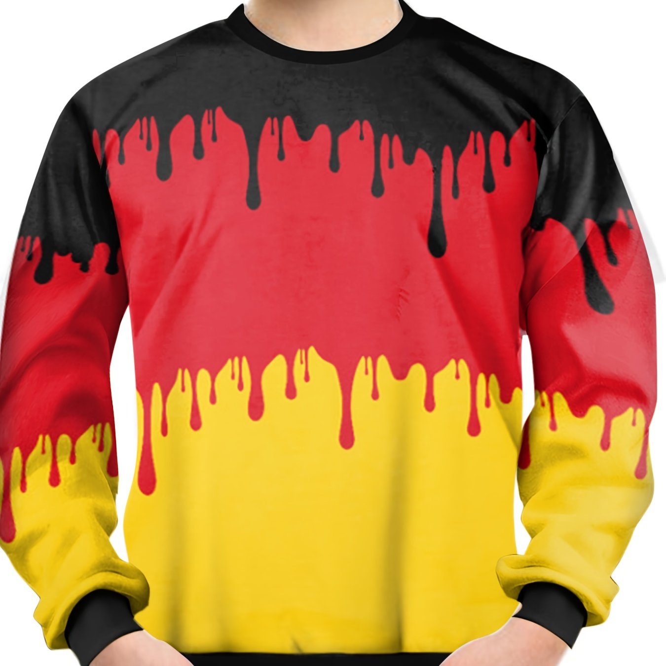 Colorful Paint Print Kid's Sweatshirt Unisex Pullover Top