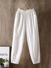 Casual Elastic Waist Jogger Pants