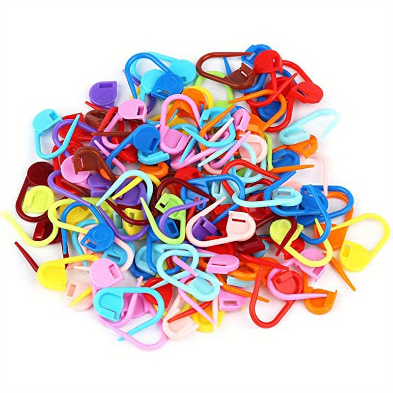 100pcs Colorful Locking Stitch Markers for Crochet Knitting DIY Craft