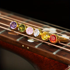 Crystal Inlaid Guitar String Nail Set for Enhanced Sound and Aesthetics