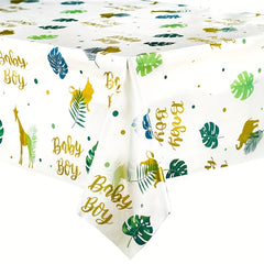 Baby Boy Themed Party Tablecloth - Birthday Party Supplies