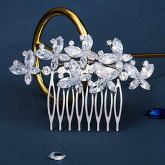 Wedding Rhinestone Hair Comb Zircon Insert Comb Head Jewelry Hair Accessories
