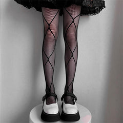 Women's Patterned Nylon Stockings
