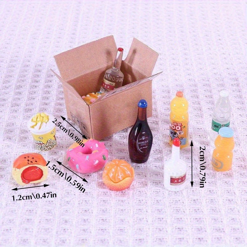 Mini Express Box Mini Food and Beverage Set Kitchen Toys 1 12 Doll