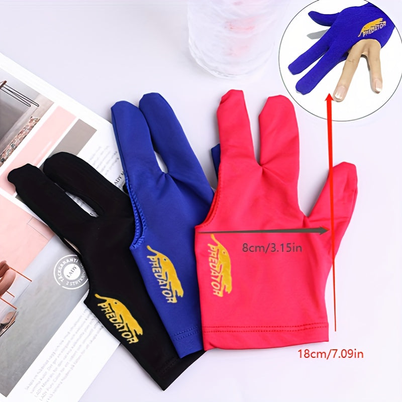 Billiard Glove Left Hand Three Fingers Snooker Gloves Billiard Accessories