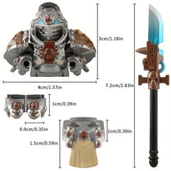 MOC Armory Accessories Set for 1:77 Inch Action Figures ABS Material