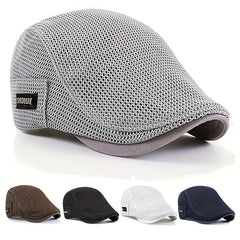 Men's Casual Beret Cotton Hat Autumn Biker Flat Hat