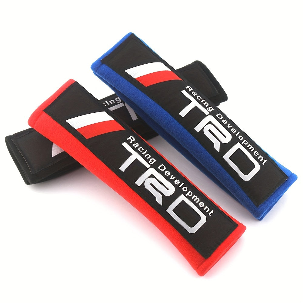 2pcs Red Soft Harness Seat Belt Shoulder Pads