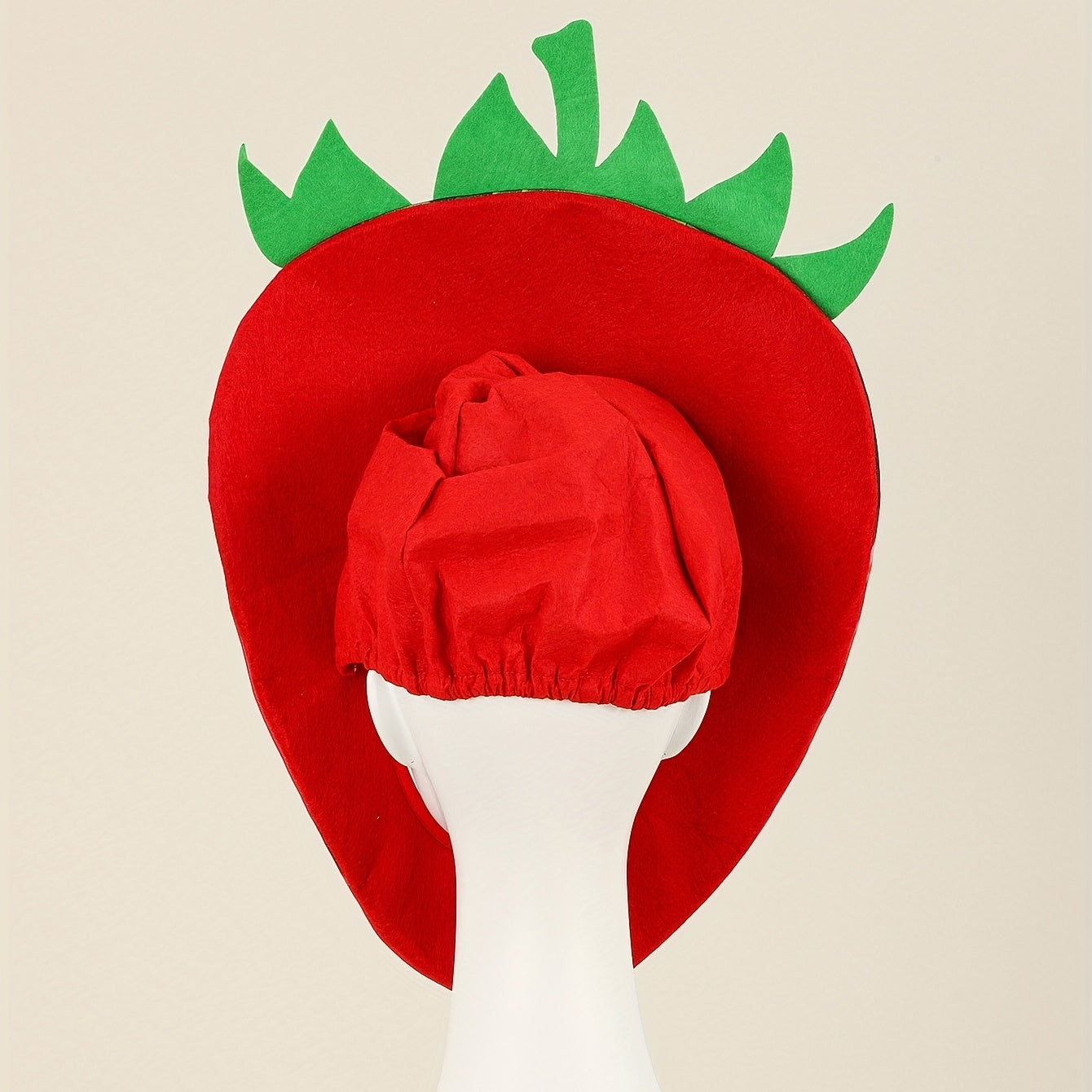 Red Strawberry Hat Fruit Carnival Costume Headgear