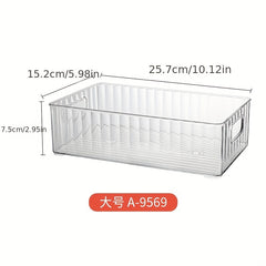 Refrigerator Storage Bin With Handle Drawer Storage Box Containers