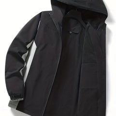 Boys Windbreaker Fleece Lined Hooded Jacket Zip Up Waterproof Coat