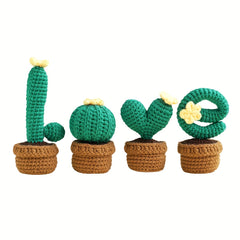 1pc Crochet DIY Wool Thread Pack Dark Cactus Ornament