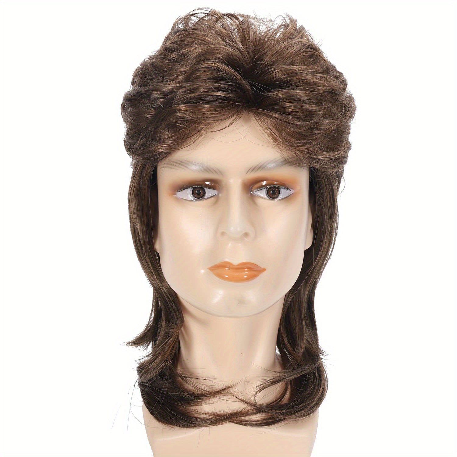 Men's Mid-Length Wig Hair Extension for Parties