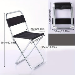 Foldable Fishing Stool Aluminium Alloy Outdoor Camping Seat