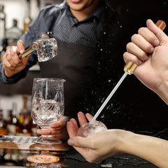 Portable Stainless Steel Ice Pick With Wooden Cover for Ice Breaking