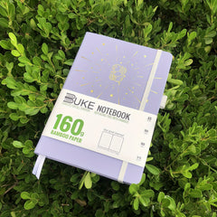 Dotted Journal Thick Paper 160 Pages A5 Light Purple Vegan Leather Cover