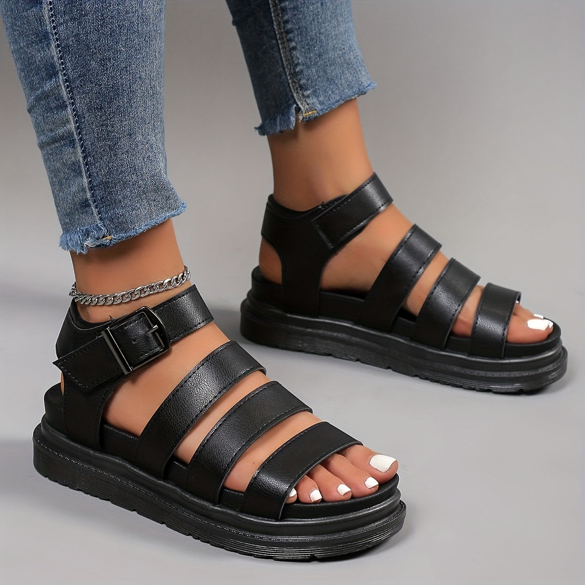 Women's Platform Sandals Casual Summer Shoes Comfortable Open Toe Sandals