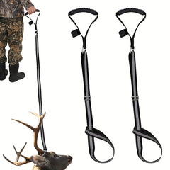 Reflective Deer Drag Rope Non-slip Rubber Strap Adjustable Length