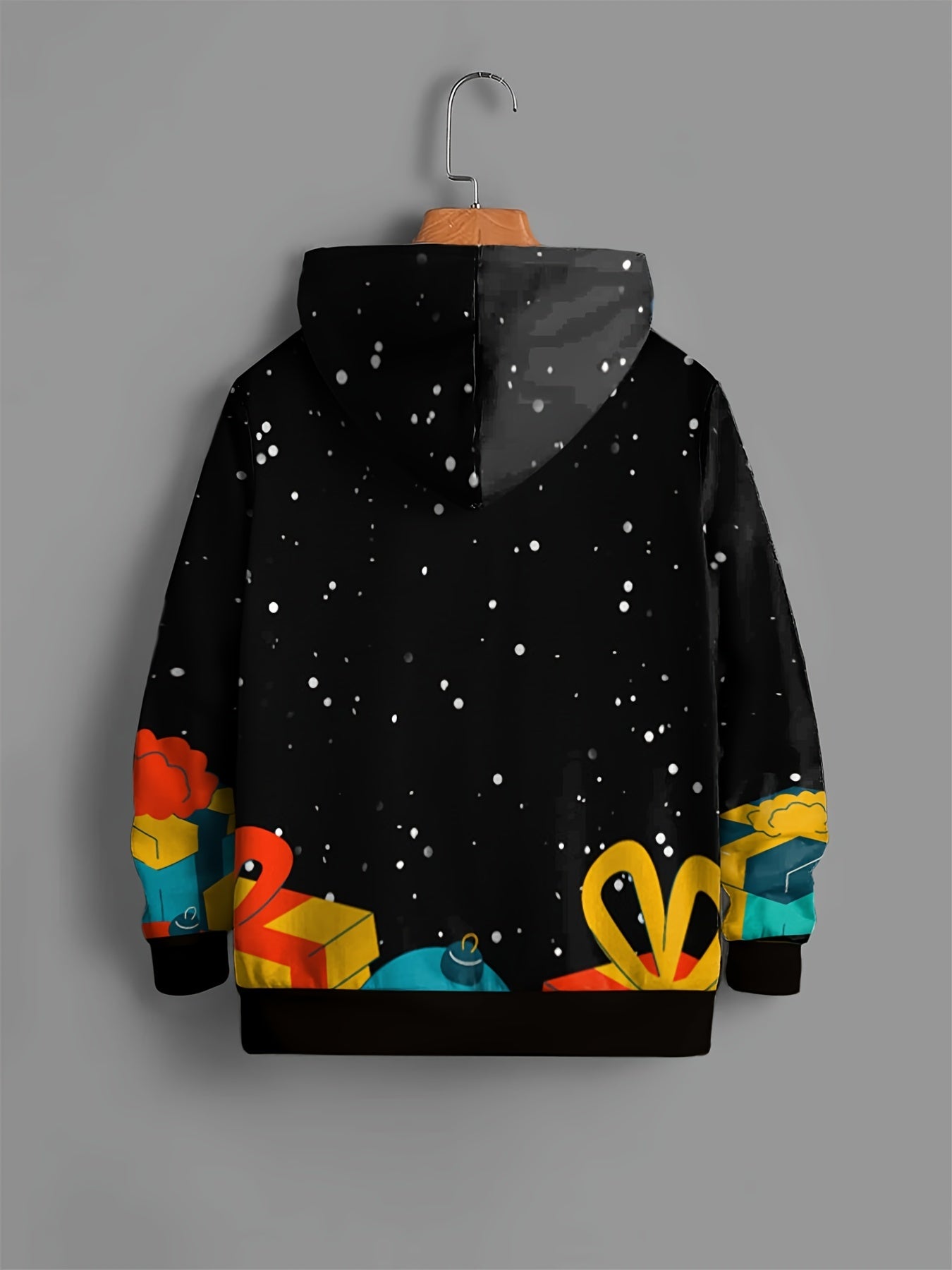 Christmas Cowboy Kid's Hoodie Unisex Pullover Long Sleeve Top