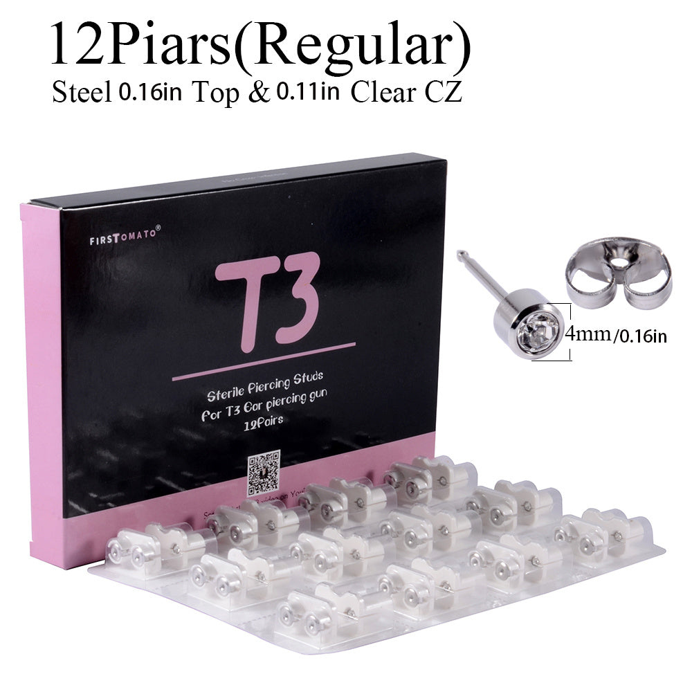 Self Ear Piercing Gun Safe and Sterile Kit for Salon and Home Piercing