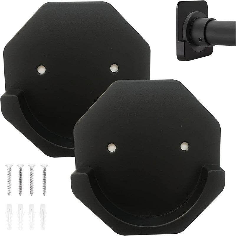 Adhesive Shower Curtain Rod Holders with Extra Support