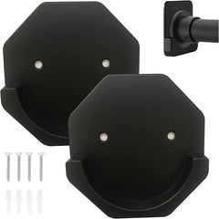 Adhesive Shower Curtain Rod Holders with Extra Support