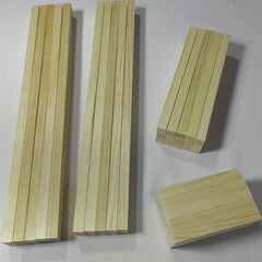 Wood Sticks Square Wooden Dowels Unfinished Hardwood Strips Natural Long