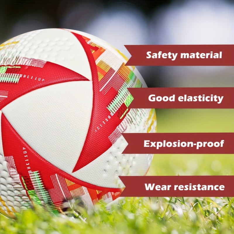 Durable Size 5 Soccer Ball Seamless Football For Training&competition