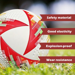 Durable Size 5 Soccer Ball Seamless Football For Training&competition