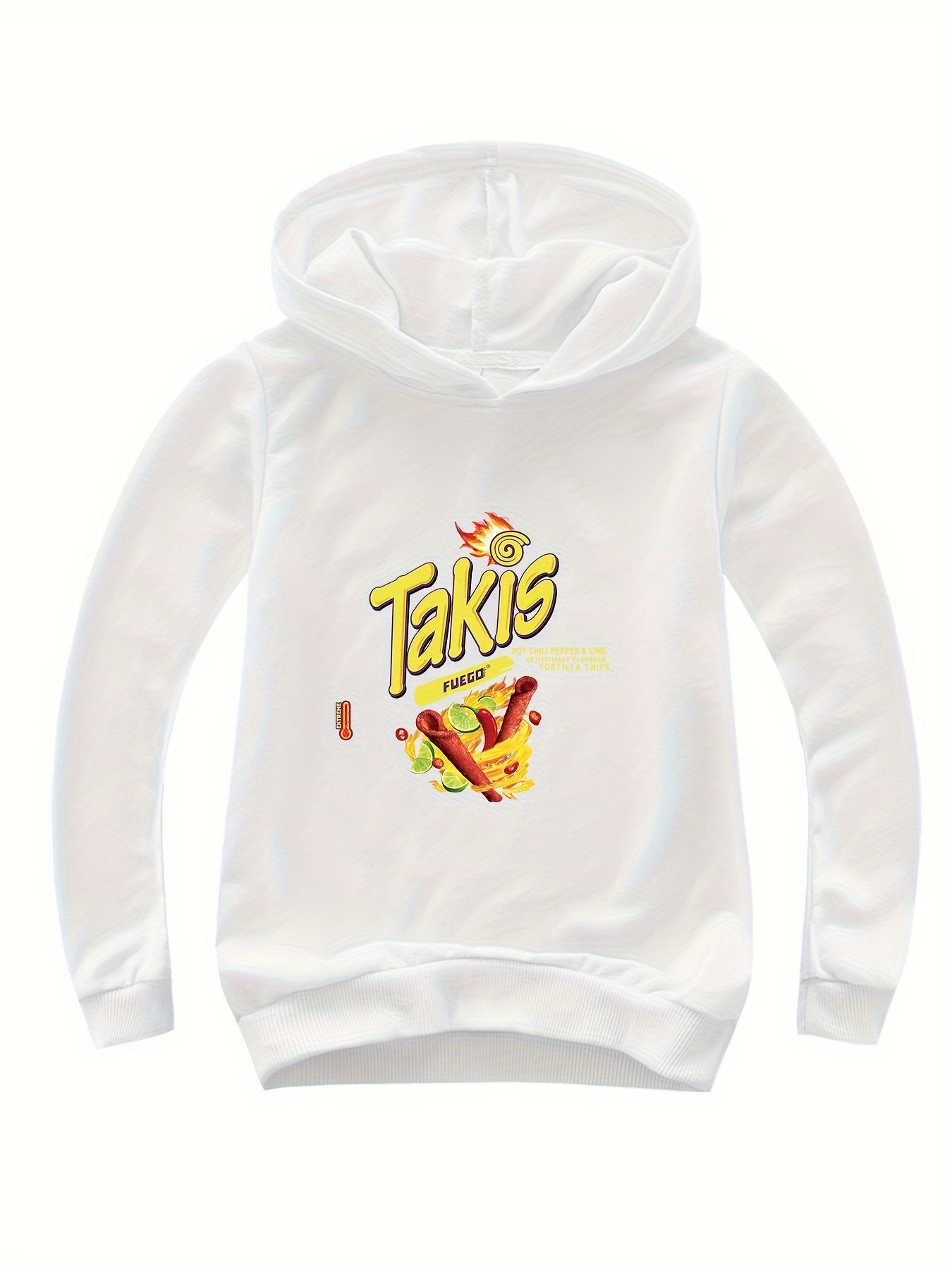 Potato Chips Print Hoodie Comfy Pullover Sweatshirt for Girls Boys
