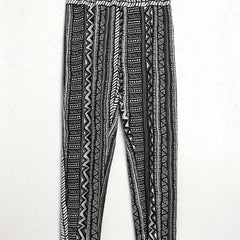 Geometric Print Elastic Waist Pants Casual Loose Pants