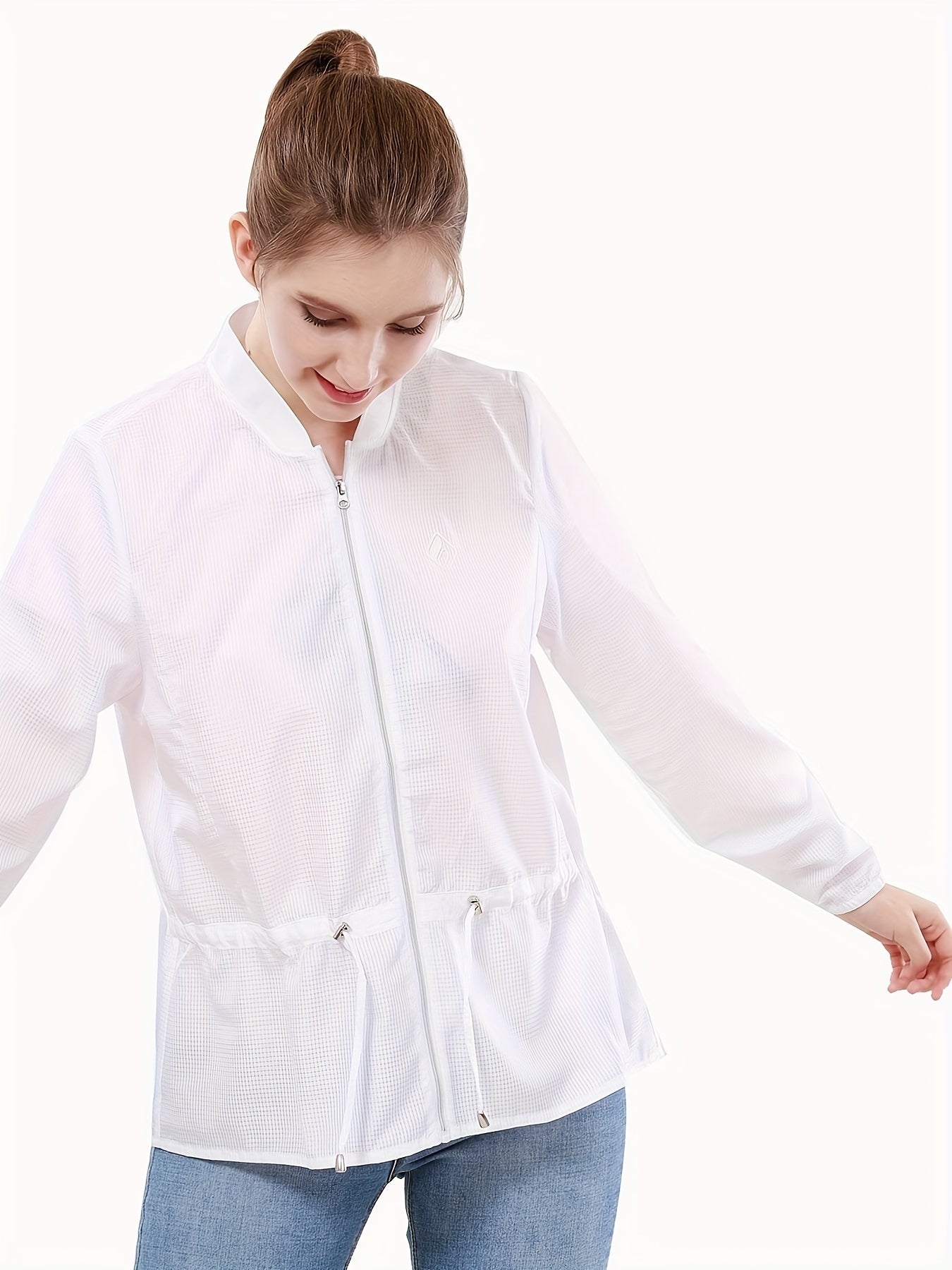 Women's Sun Protection Hoodie with Elastic Cuffs