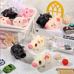 24pcs 4 inch Mini Pig Plush Toy Animal Party Gift Pig Keychain Backpack