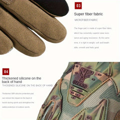 Retro Camo Touch Screen Full Finger Gloves