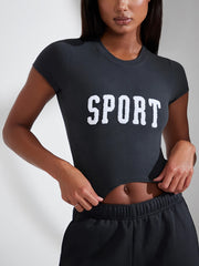 Sport Short Sleeve Yoga T shirt High Stretch Sports Running Top