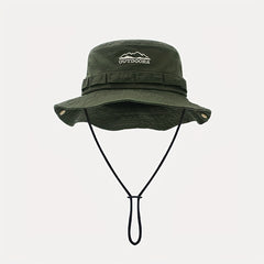 Foldable Bucket Sun Hat Embroidered Boonie Hat